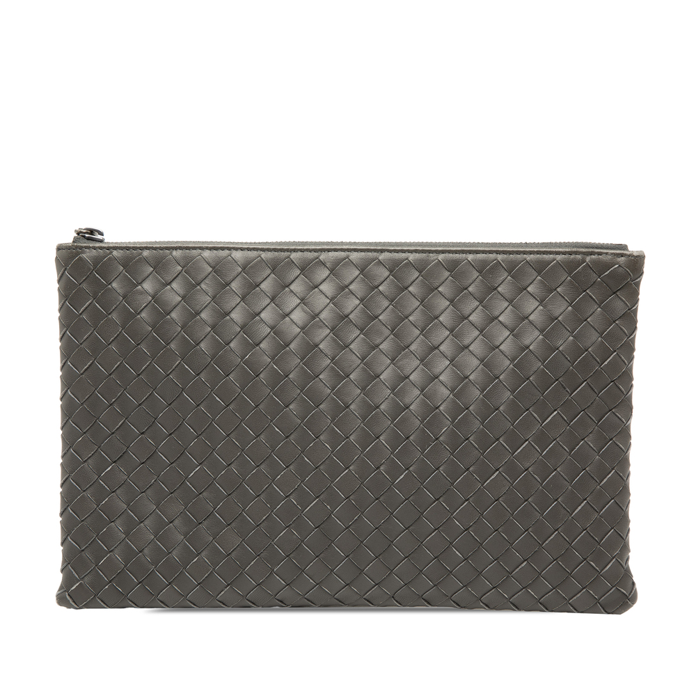 Pre-Loved Bottega Veneta Nappa Intrecciato Clutch